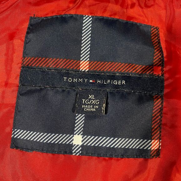 Tommy Hilfiger Quilted Down Fill Plaid Puffer Vest Womens X-Large Blue Red White - Picture 9 of 16